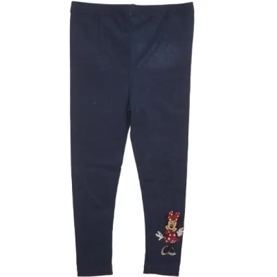 Disney Minnie Mouse Girls Fleece Sweatshirt and Leggings Outfit Set Little Kid to Big Kid image {2}