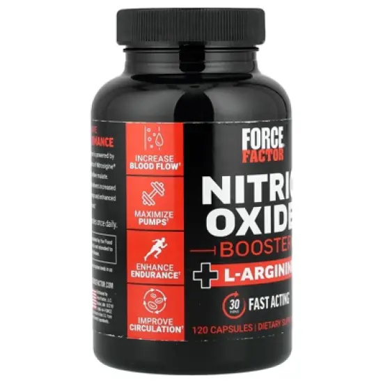Force Factor Nitric Oxide Booster + L-Arginine, 120 Capsules image {3}