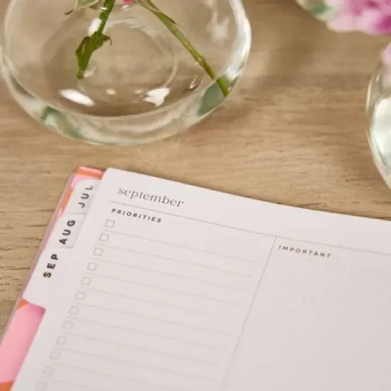 Organized by Happy Planner Feathered Flora Small 2025-2026 12 Month Twin Loop Dated Planner image {8}