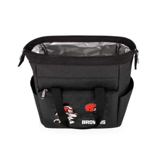 NFL Cleveland Browns Mickey Mouse On The Go Lunch Cooler - Black image {1}