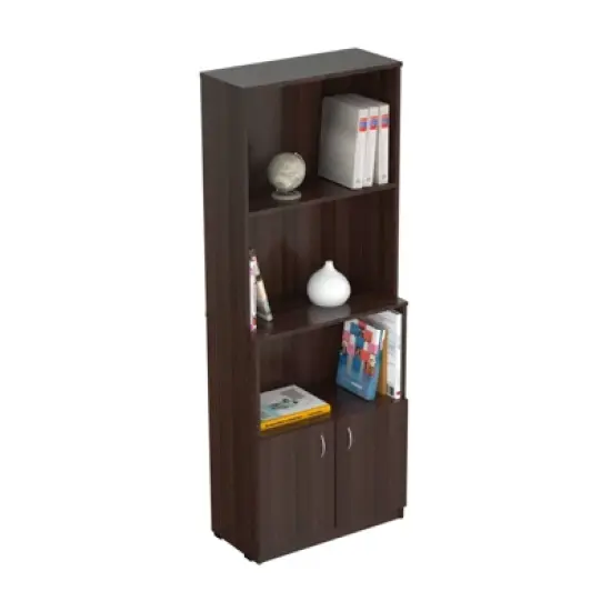 63" Bookcase Espresso - Inval image {5}