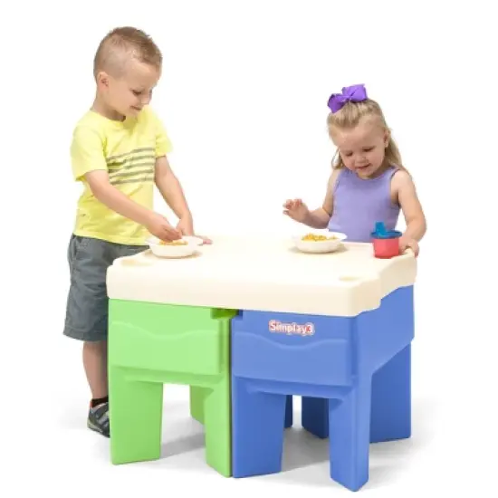 In and Out Activity Kids' Table - Simplay3: Sensory & Art Desk with Storage Bins for Toddlers, Ages 1.5+ image {2}