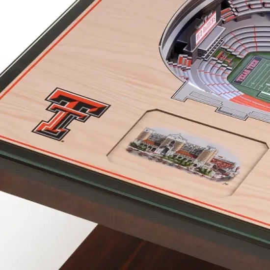 NCAA Texas Tech Red Raiders Football 25-Layer StadiumViews Lighted End Table image {3}