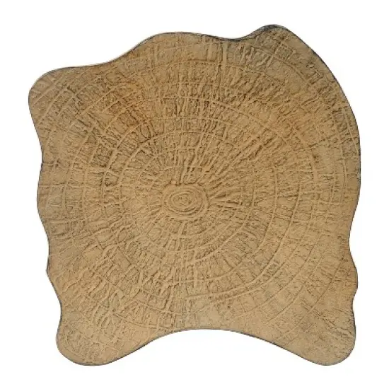 2-in-1 Irregular MGO End Table, Split Design, Small Space Friendly,Indoor Outdoor Use,Natural Color image {9}