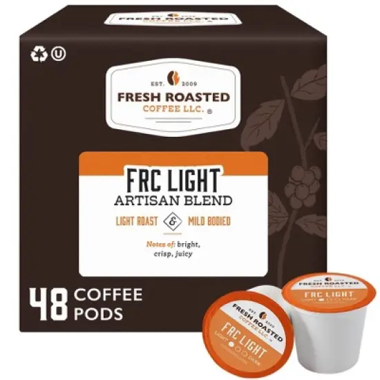 Fresh Roasted Coffee - 48 CT FRC Premium Light Roast Single Serve Pods image {8}