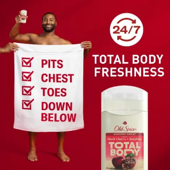 Old Spice Whole Body Solid Deodorant - Black Cherry & Bourbon - 3oz image {2}