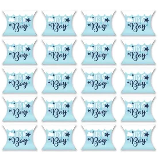 Big Dot of Happiness It&rsquo;s a Boy - Favor Gift Boxes - Blue Baby Shower/Blue Birth Announcement Petite Pillow Boxes - Set of 20 image {3}