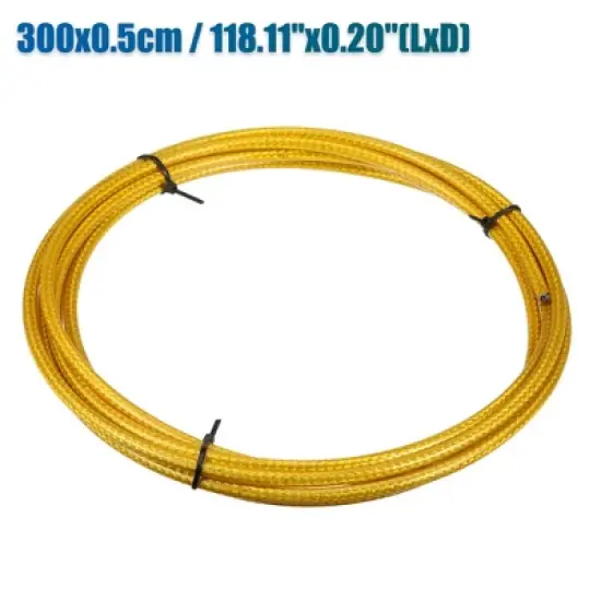 Unique Bargains Bicycle Brake Shifter Cable Brake Line Tube Cycling Accessories Gold Tone image {3}