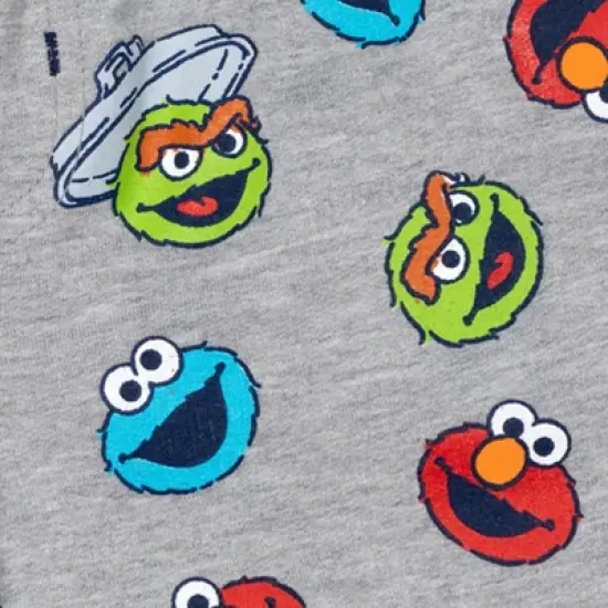 Sesame Street Elmo Grover Oscar the Grouch French Terry 3 Pack Shorts Blue / Grey / Red  image {5}