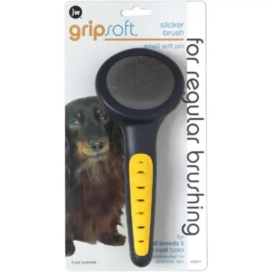 JW Gripsoft Soft Slicker Dog Brush image {3}