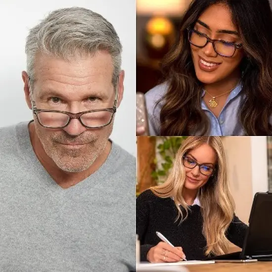 Readerest Blue Light Blocking Reading Glasses: Anti Glare, Anti Eyestrain, UV Protection for Men & Women image {1}