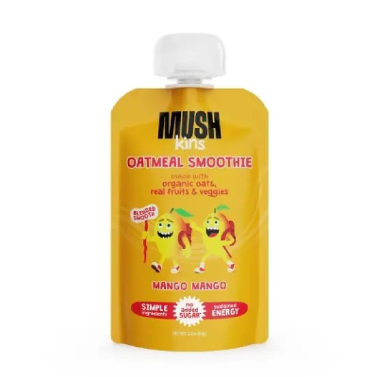MUSHkins Gluten Free Mango Oatmeal Smoothie - 3.2oz image {5}