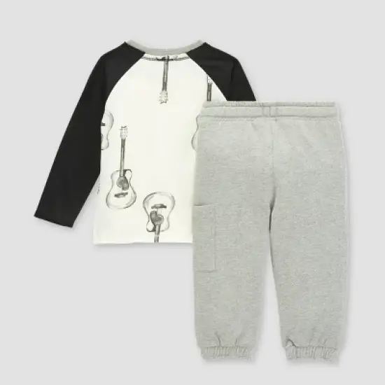 Burt's Bees Baby&reg; Boys' Acoustic Guitar T-Shirt & French Terry Pant Set image {1}
