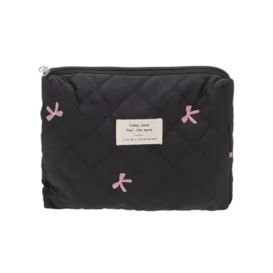 Unique Bargains Bow Embroidery Makeup Bag 1 Pc image {4}
