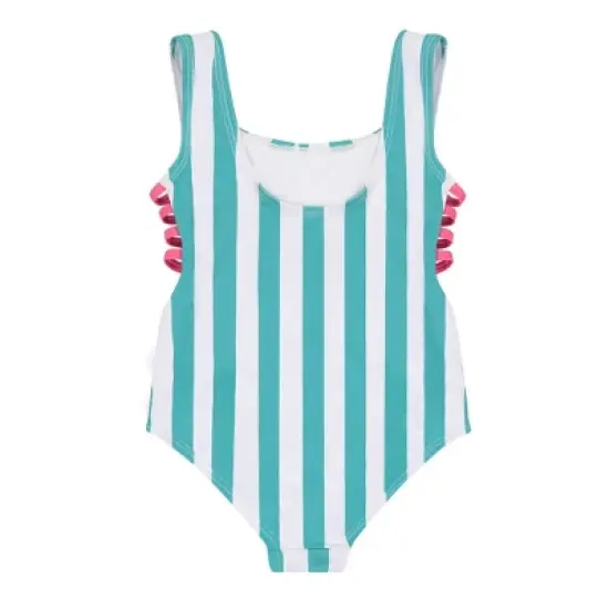 Andy & Evan Kids Girls Swim Suit Green, Size 14 image {1}