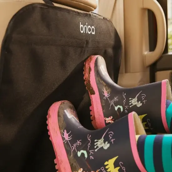 Munchkin Brica Deluxe Kick Mats - Black 2pk image {3}