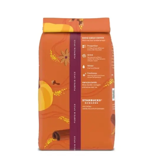 Starbucks Pumpkin Spice Light Roast Ground Coffee - 11oz image {7}