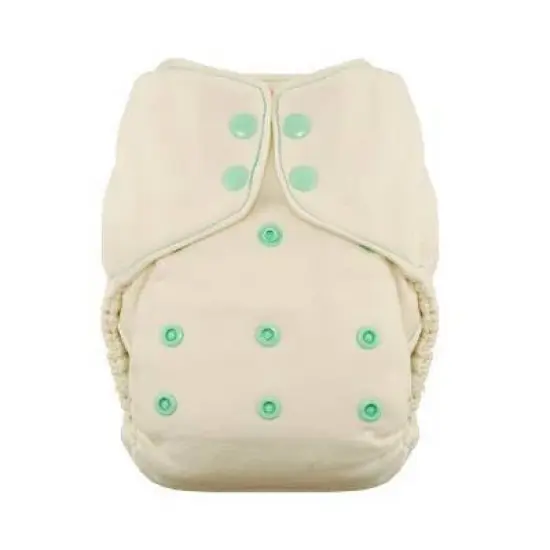 Thirsties | Natural One-Size Fitted Cloth Diaper Pack of 1 image {2}