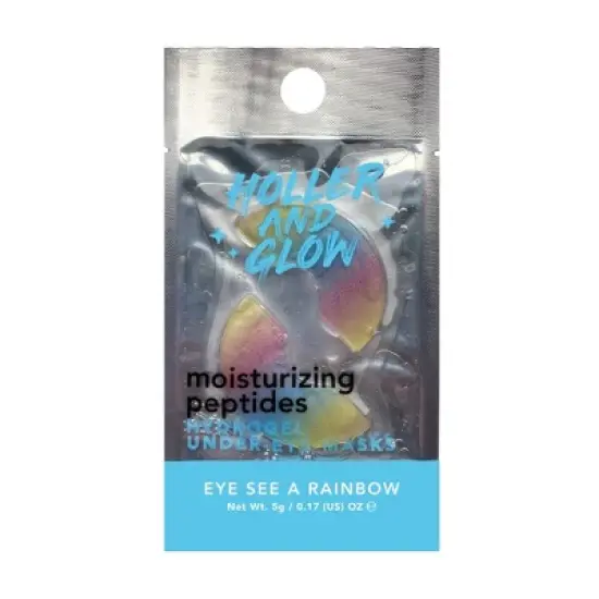 Holler and Glow Bright Eyed Rainbow Under Eye Masks - 0.17oz image {7}