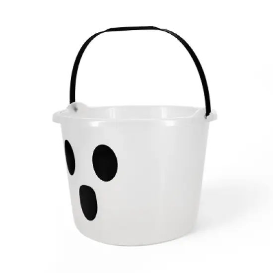 Plastic Basket Glow with Ghost Face - Bullseye's Playground&trade; image {1}