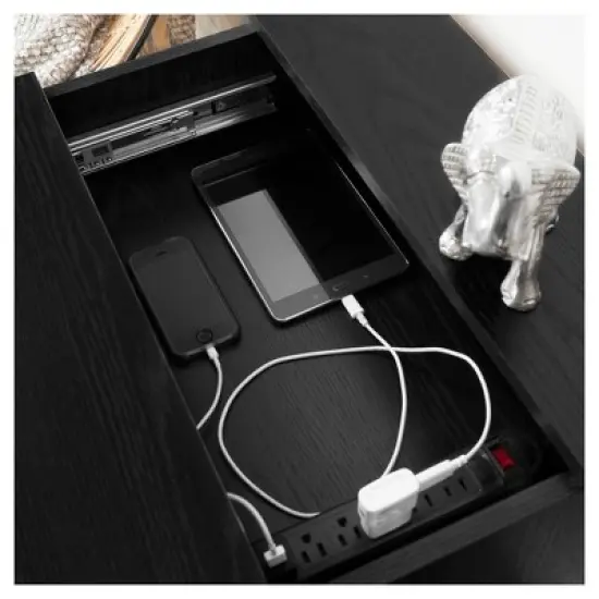 Flexible Nightstand with Charging Station and Drawers - South Shore image {3}