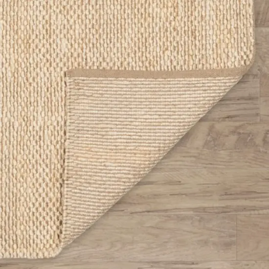 Home Conservatory Textured Handwoven Jute Area Rug image {4}
