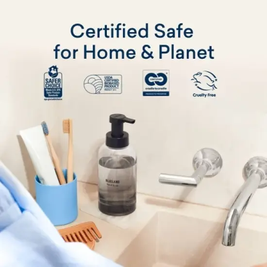 Blueland Hand Soap Starter Set - Slate Reusable Bottle and Lavender Scent Table - 2ct/0.3oz image {6}