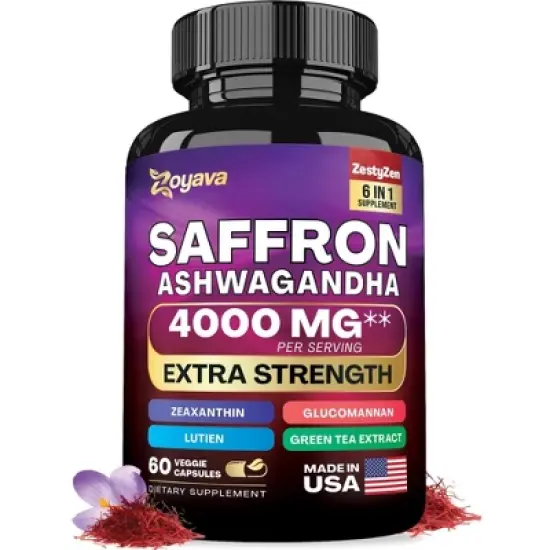 Zoyava Saffron All in One Supplement, 60ct image {4}