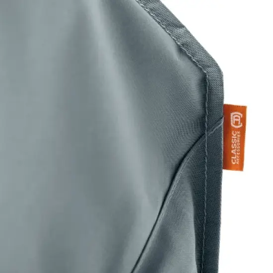 2pk Storigami Easy Fold Lounge Chair Cover Monument Gray - Classic Accessories image {5}