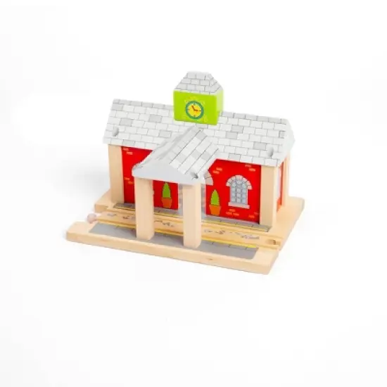 Bigjigs Rail Railway Station Wooden Railway Train Set Accessory image {9}