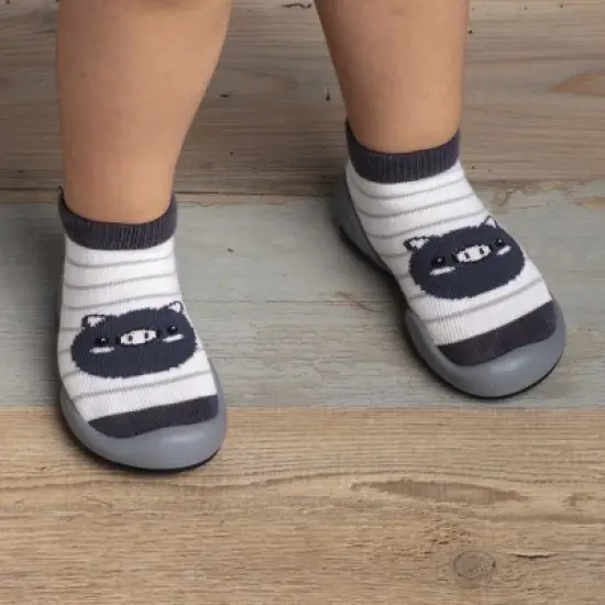 Komuello Baby Boy/ Girl First Walk Sock Shoes This Little Piggy image {4}