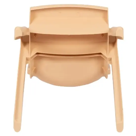 Flash Furniture 2 Pack Plastic Stackable School Chair with 10.5" Seat Height image {12}