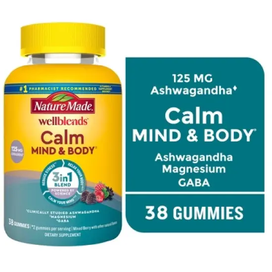 Nature Made Wellblends Calm Mind and Body Gummies - 38ct image {3}