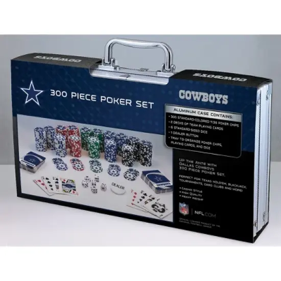 MasterPieces Casino Style 300 Piece Poker Chip Set - NFL Dallas Cowboys image {3}