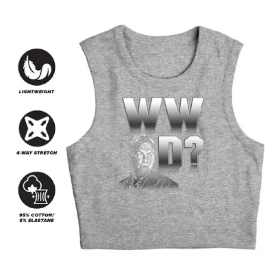 Women's NCIS What Would Gibbs Do Sleeveless Crop Top Tank image {2}