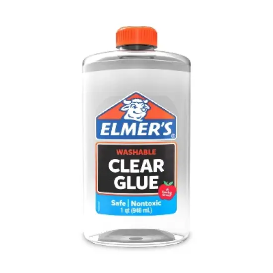 Elmer's 1qt Washable School Glue - Clear: Non-Toxic Liquid Glue, Art & Stationery, Elmers Glue Bottle image {8}