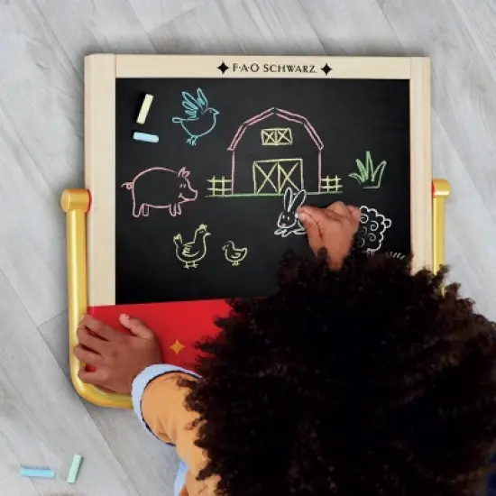 FAO Schwarz Sketch and Glow Easel 2-in-1 Art Studio image {2}