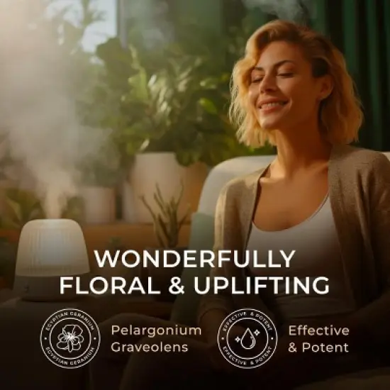 Gya Labs Egyptian Geranium Essential Oil -  0.34 Fl Oz - Aromatherapy image {2}