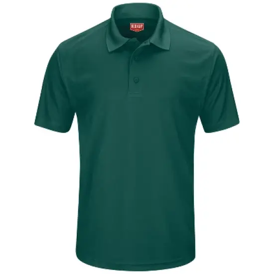 Red Kap&reg; Men's Short Sleeve Performance Knit&reg; Pocketless Core Polo image {9}