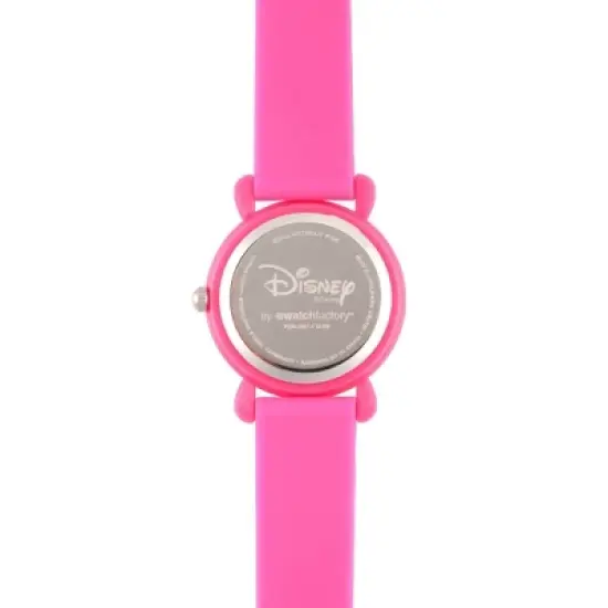 Girls' Disney Princess Ariel, Belle and Rapunzel Pink Plastic Time Teacher Watch - Pink image {3}