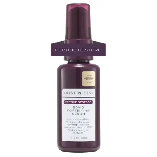 Kristin Ess + Hair Serum for Frizz & Damaged Hair  - Peptide Bond Repair with Heat Protectant - 1.7 fl oz image {1}