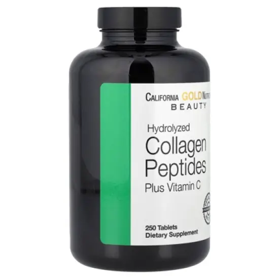 Hydrolyzed Collagen Peptides + Vitamin C by California Gold Nutrition - Support for Hair, Skin, Nails, Joints, & Bones - Featuring Type I & III image {4}