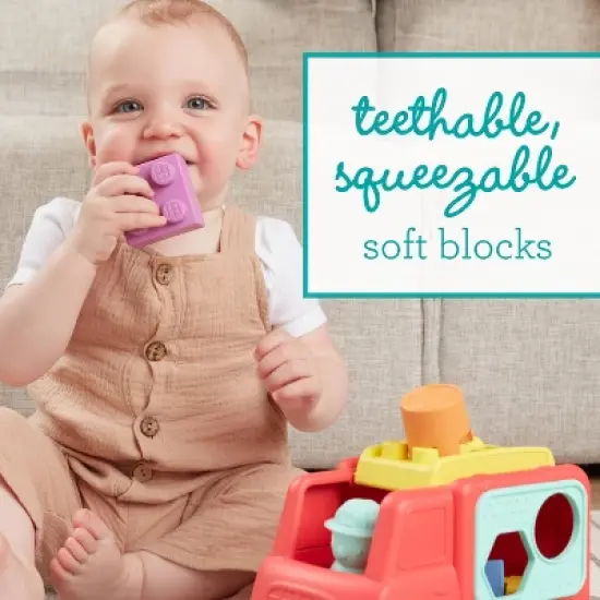 Infantino Super Soft 1st Stack and Go Explorers Stacking Toy Playset - Fire Truck image {2}