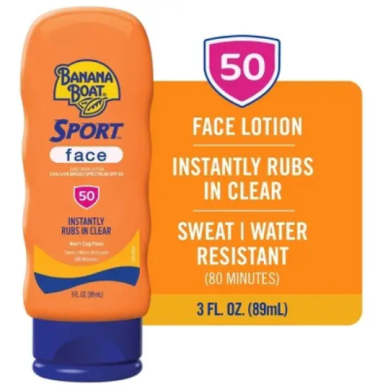 Banana Boat Sport Face Lotion - SPF 50 - 3 fl oz image {8}