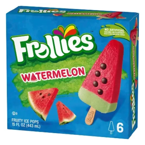 Frollies Watermelon Fruity Ice Pops - 15 fl oz/6ct image {8}