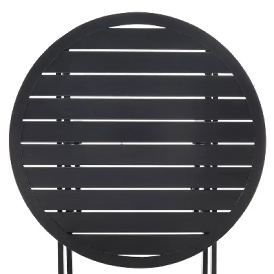 3pc Kaplan Outdoor Steel Bistro Set Mist/Bronze - Crosley image {8}