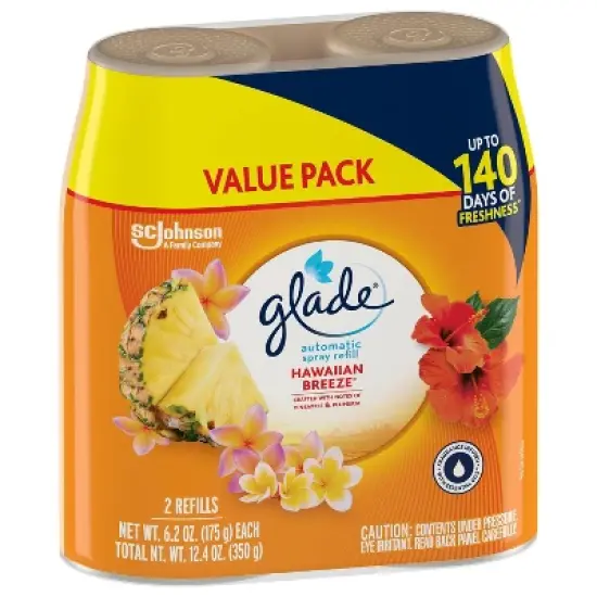 Glade Automatic Spray Air Freshener - Hawaiian Breeze - 12.4oz/2pk image {13}