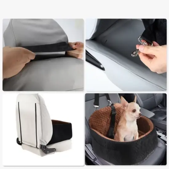 Unique Bargains Removable Comfortable Dog Car Seat 1 Pc image {3}
