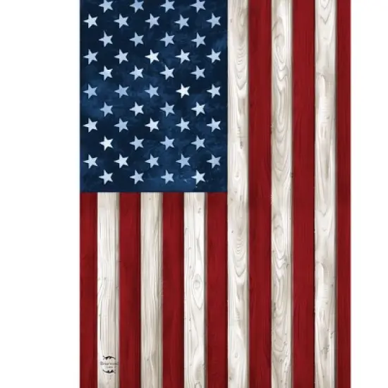 Briarwood Lane Everyday Garden Flag 12x18 For Outdoor Wood American Flag Garden Flag Flags For Outside image {2}