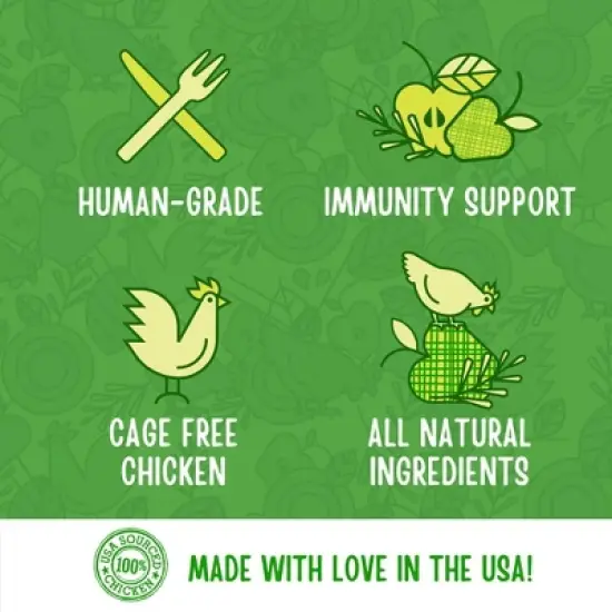 Full Moon Artisanal Chicken Apple Sausage Chewy Dog Treats - 12oz image {4}